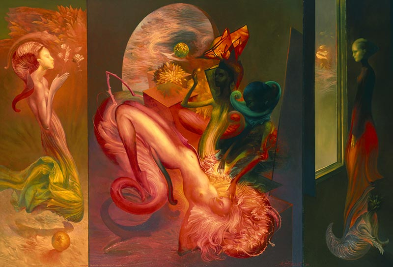 Analysis of a Windy Day, 95 x 140 cm, oil on canvas, 2004 – Željko Đurović
