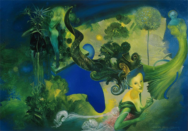Angels Over the Abandoned Coast, 70 x 100 cm, oil on canvas, 1998 – Željko Đurović