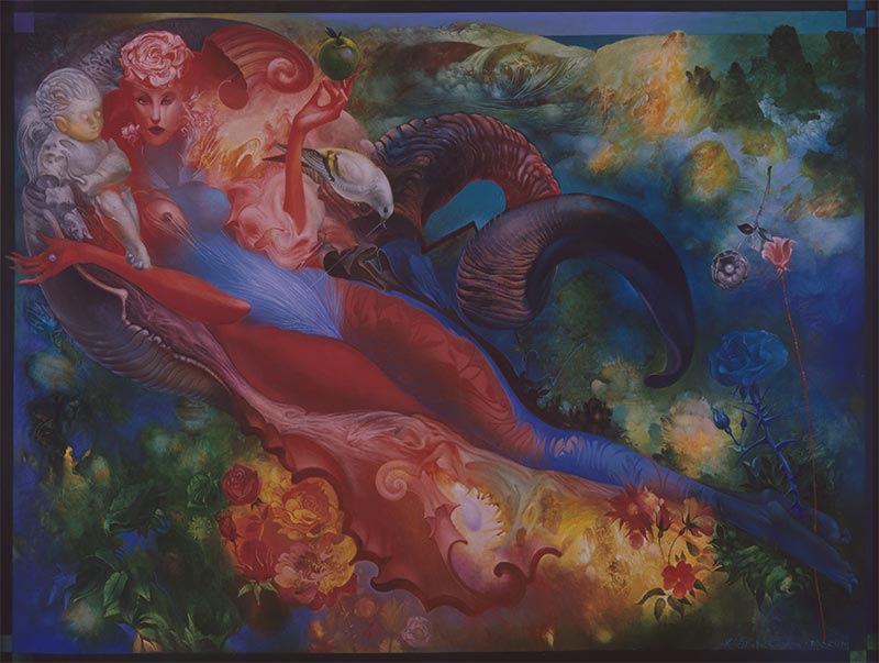 Aphrodite, 95 x 125 cm, oil on canvas, 1998 – Željko Đurović