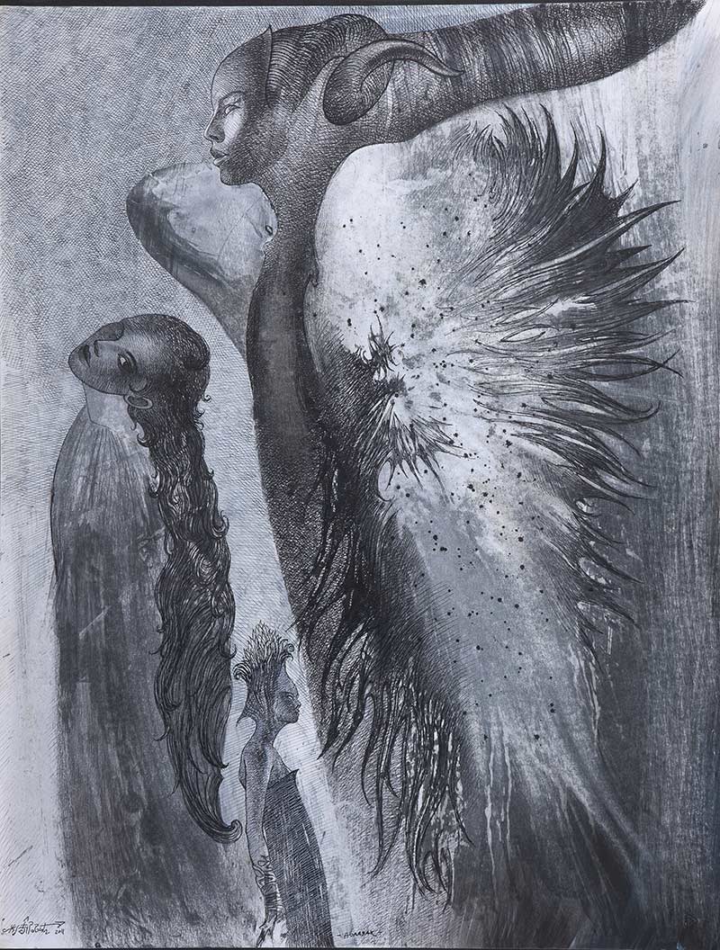 Arrival, 65 x 50 cm, mixed media, 2011 – Željko Đurović