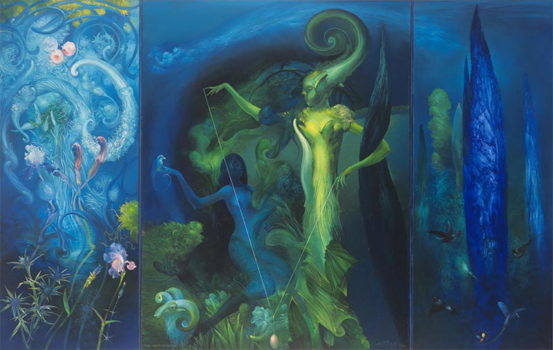 At the Spring of Youth, 125 x 195 cm, oil on canvas, 2002 – Željko Đurović