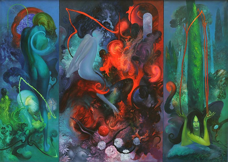 Baroque Blinks, 150 x 210 cm, oil on canvas, 2009 – Željko Đurović