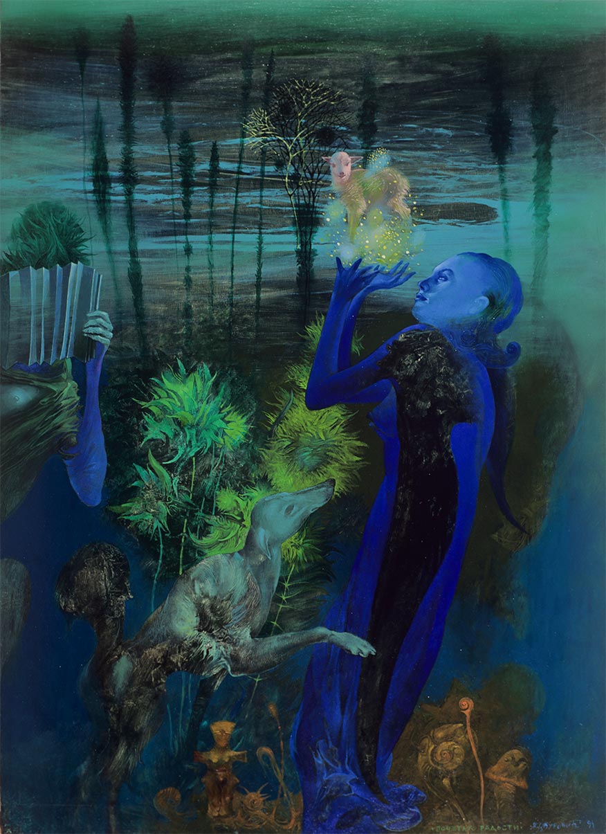 Beginning of Joy, 70 x 50 cm, oil on board, 1994 – Željko Đurović