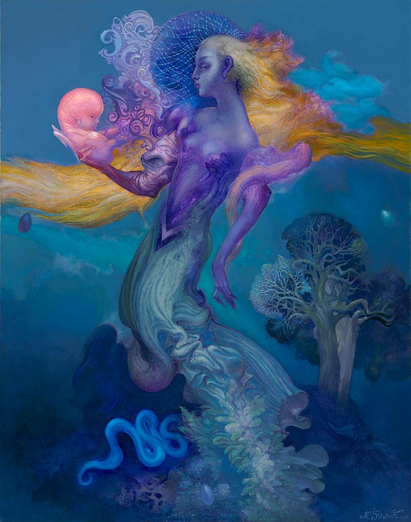 Bride, 100 x 80 cm, oil on canvas, 2025 – Željko Đurović