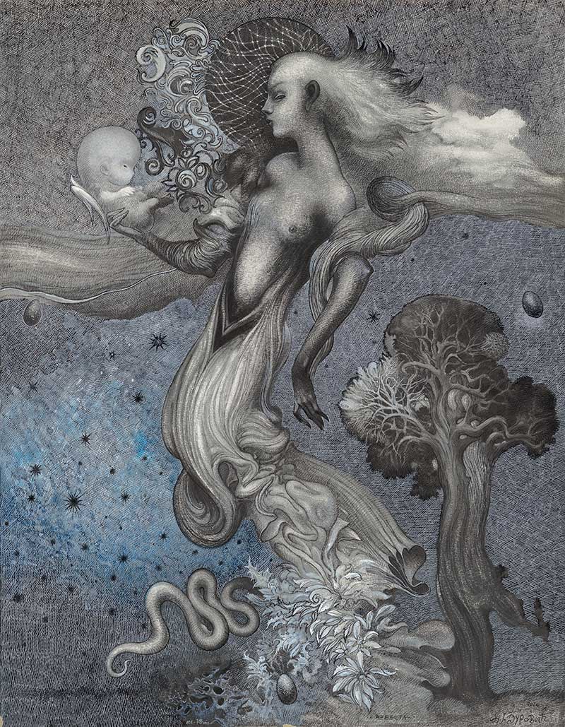 Bride, 101 x 78 cm, mixed media, 2026 – Željko Đurović