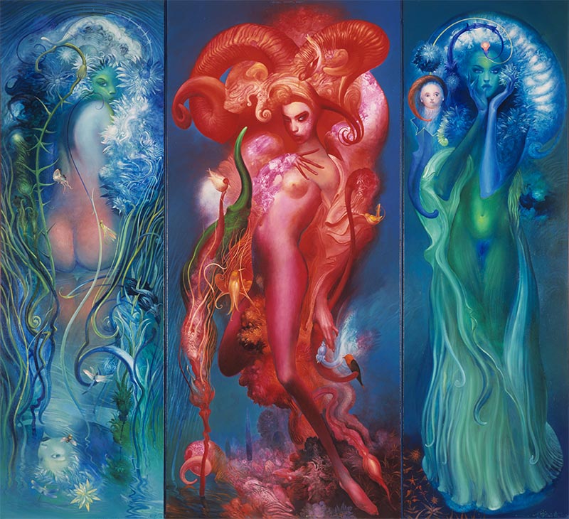 Butterflies – Triptych, 2007 – Željko Đurović