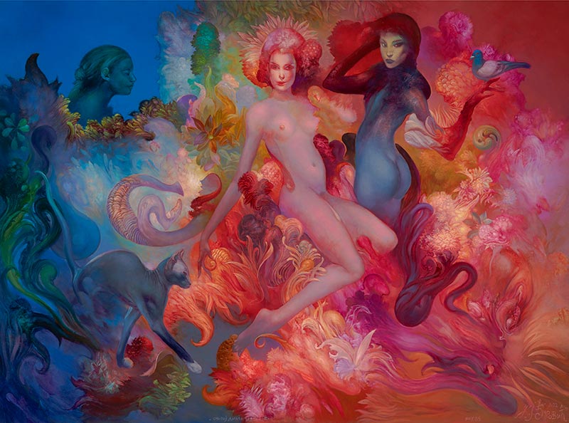 Calm Comes to Eve's Garden, 100 x 135 cm, 2022 – Željko Đurović