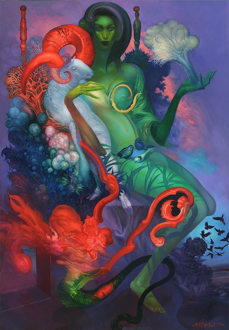 Celestial Chair, oil on canvas, 2010 – Željko Đurović
