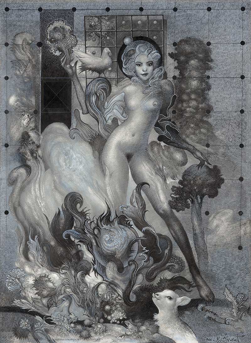 Geometrization of Nature, 101 x 75 cm, mixed media, 2026 – Željko Đurović