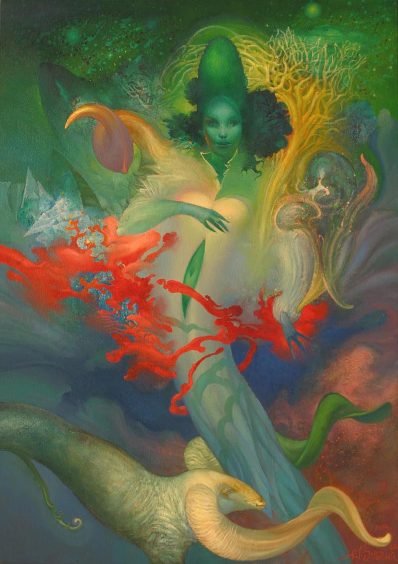 In an Embrace, 70 x 50 cm, oil on canvas, 2014 – Željko Đurović