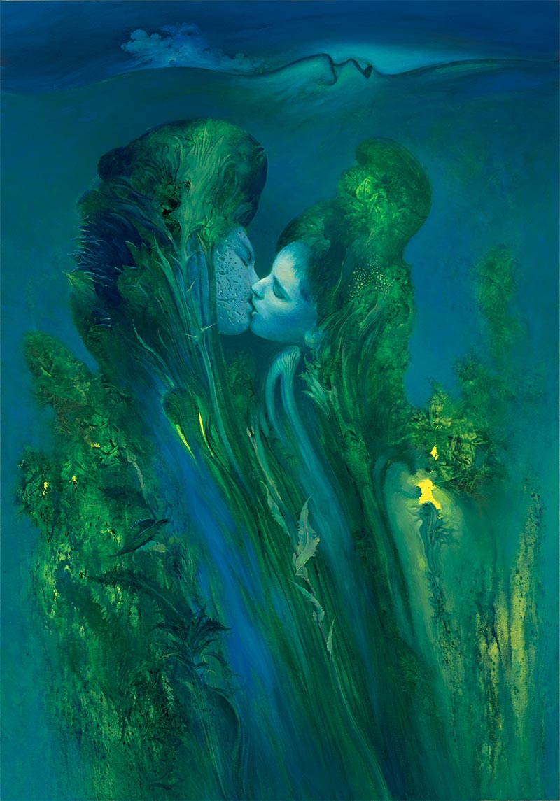 Kiss, 115 x 80 cm, oil on canvas, 2018 – Željko Đurović