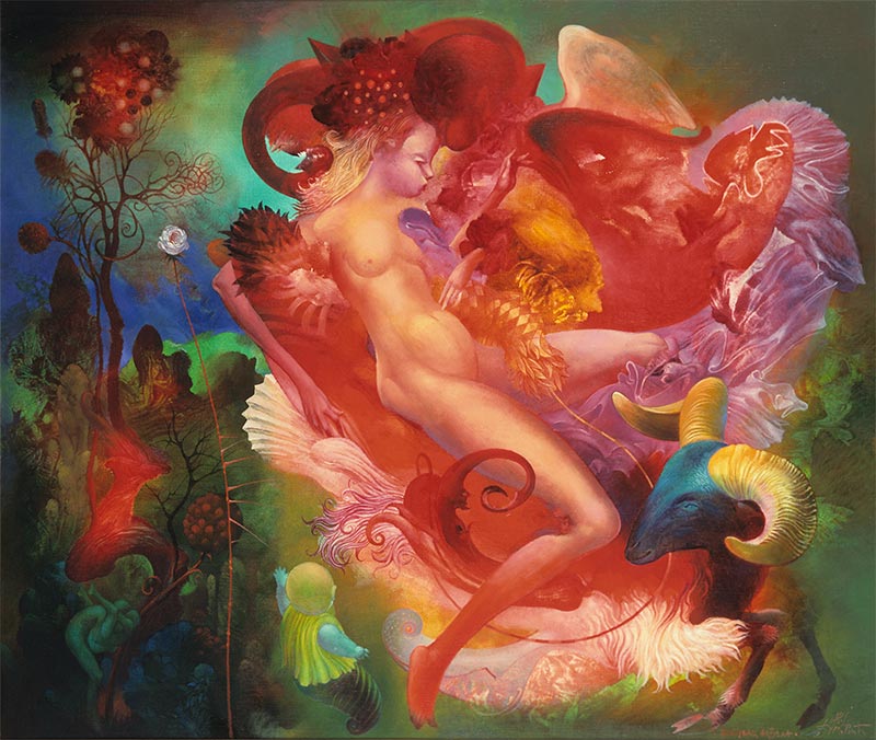 Kiss of the Angel, 65 x 85 cm, oil on canvas, 2000 – Željko Đurović