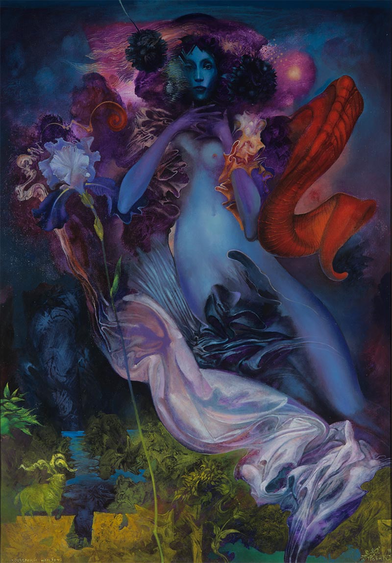 Lake Flower, 100 x 70 cm, oil on canvas, 1998 – Željko Đurović