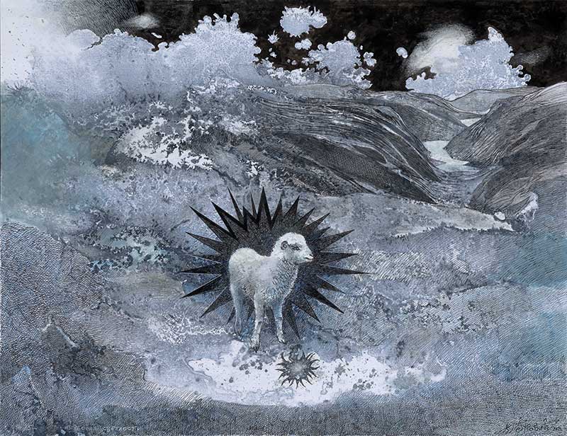 Lost Light, 50 x 65 cm, mixed media, 2024 – Željko Đurović