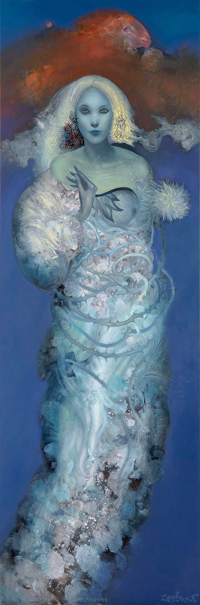 Moonwalking, 180 x 60 cm, oil on canvas, 2015 – Željko Đurović