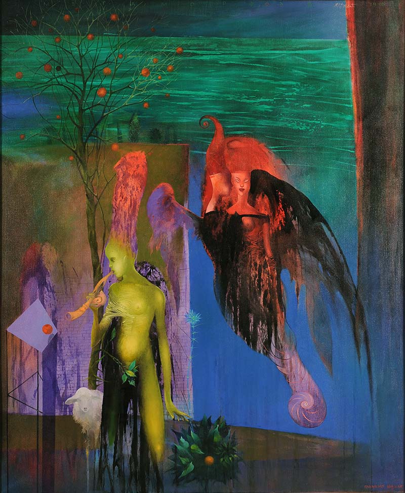 Metamorphoses – Flaming Angels, 140 x 115 cm, oil on canvas, 1993 – Željko Đurović