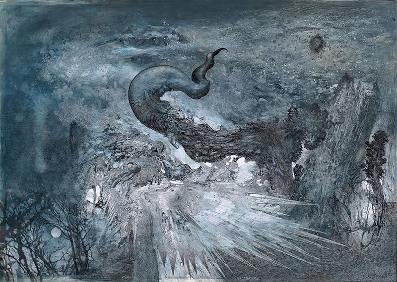Moonwalking, 75 x 105 cm, mixed media, 2024 – Željko Đurović