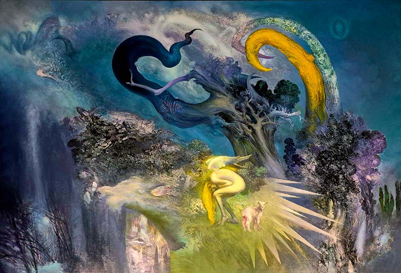 At the Agreed Place, 135 x 195 cm, oil on canvas, 2026 – Željko Đurović