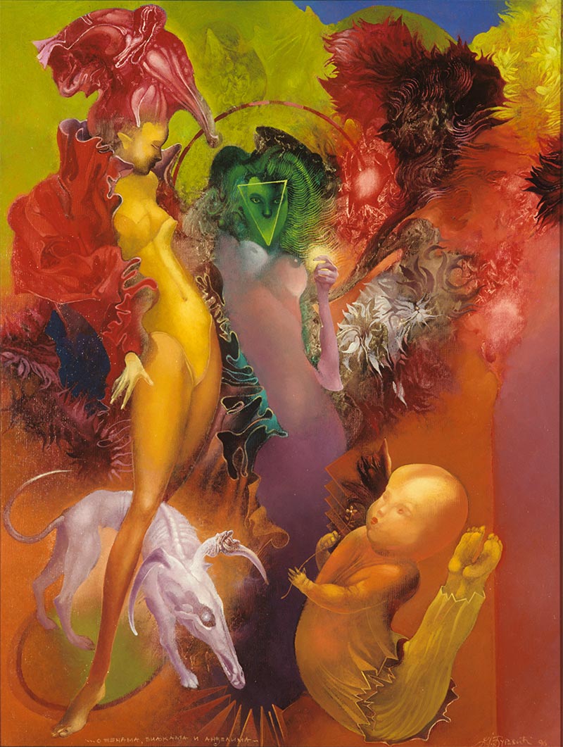 On Women, Plants and Angels, 65 x 50 cm, 1996 – Željko Đurović