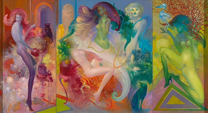 Perfume, 60 x 110 cm, oil on canvas, 2008 – Željko Đurović