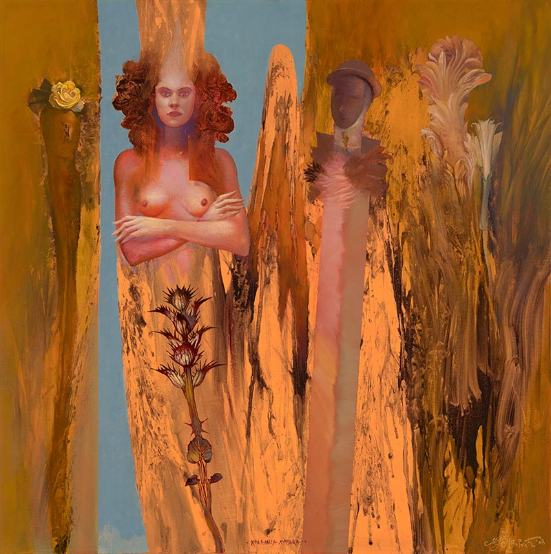 Queen of Puppets, 85 x 85 cm, oil on canvas, 2008 – Željko Đurović