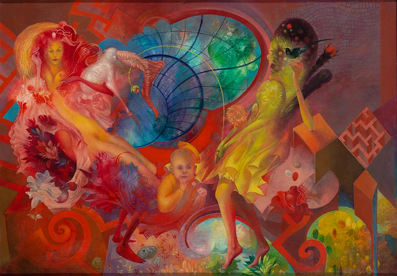 Room of Kindred Souls 1, 70 x 50 cm, oil on canvas, 1998 – Željko Đurović