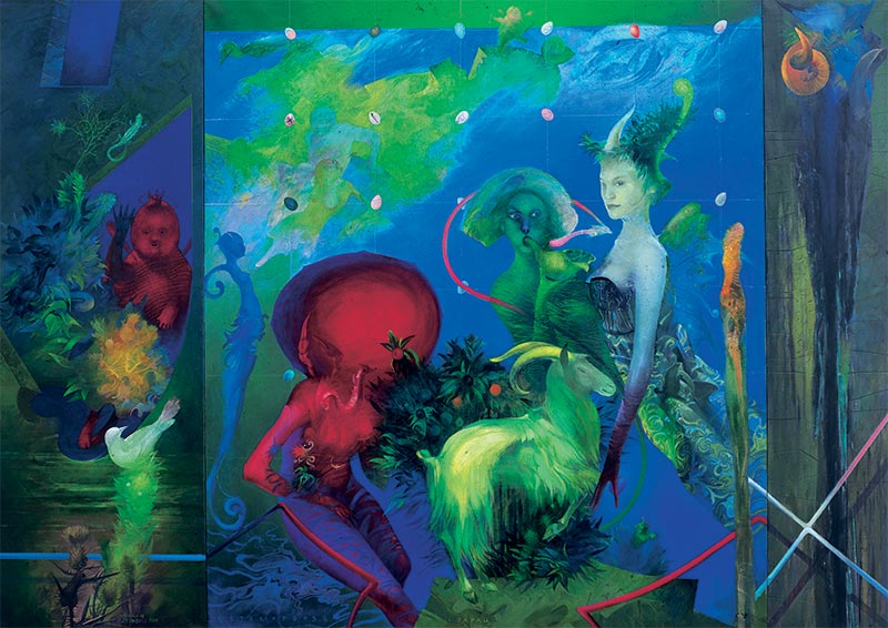 Scapegoat – Metamorphoses, 150 x 200 cm, oil on canvas, 1993 – Željko Đurović