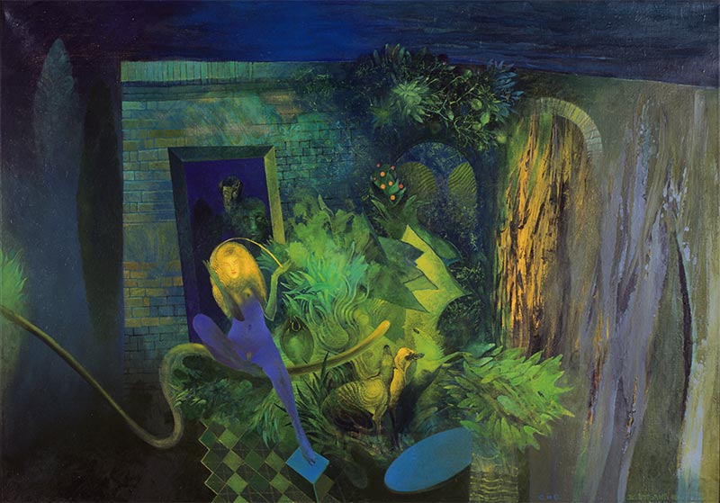Susanna and the Elder, 70 x 100 cm, oil on canvas, 1992 – Željko Đurović