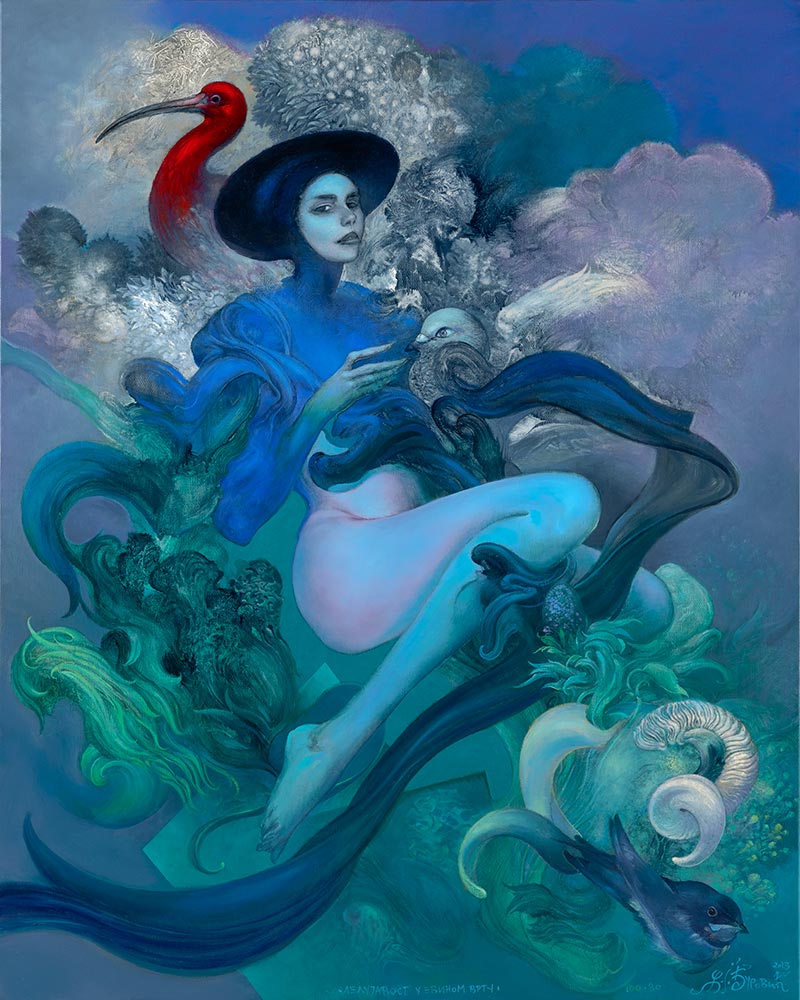Swaying in Eve's Garden, 100 x 80 cm, 2023 – Željko Đurović