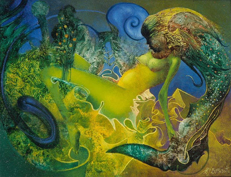 Temptation, 30 x 23 cm, oil on board, 1997 – Željko Đurović