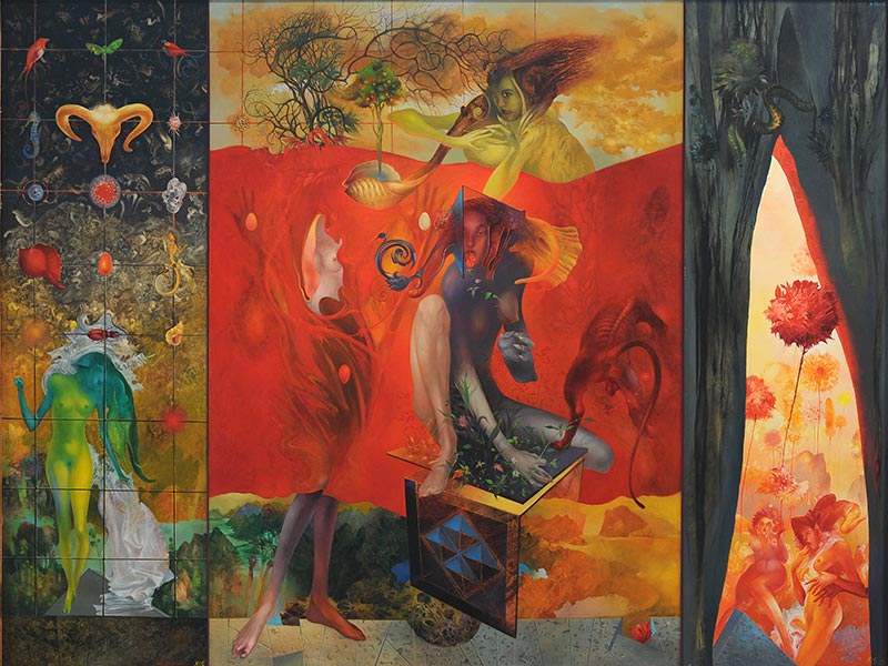 Two-Way Remembrance, 190 x 255 cm, oil on canvas, 1996 – Željko Đurović