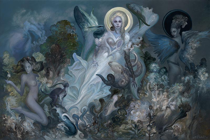 Will You Shine If I Give You Light, 130 x 195 cm, oil on canvas, 2021 – Željko Đurović