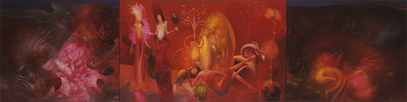 Illuminated by Light, 40 x 160 cm, oil on canvas, 2002 – Željko Đurović
